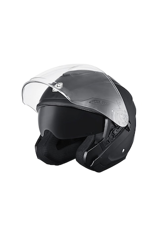 Scoyco Of-669 Güneş Vizörlü Yarım Açık Kask Mat Siyah