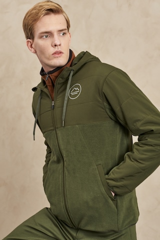 Wrangler All Terrain Gear Regular Fit %100 Pamuk Tam Fermuarlı Haki Ceket Haki