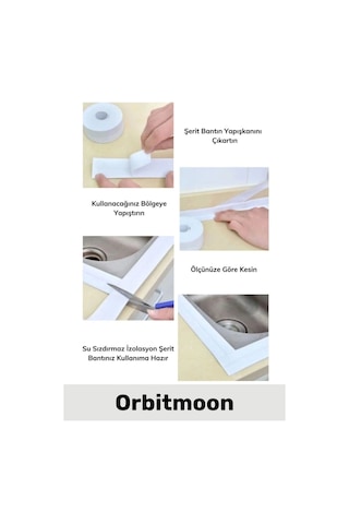 Özel Seri Premium Su Geçirmez Sızdırmaz Lavabo Küvet Yağ Nem Küf Önleyici 3.2m 2 Adet Izolasyon Bant