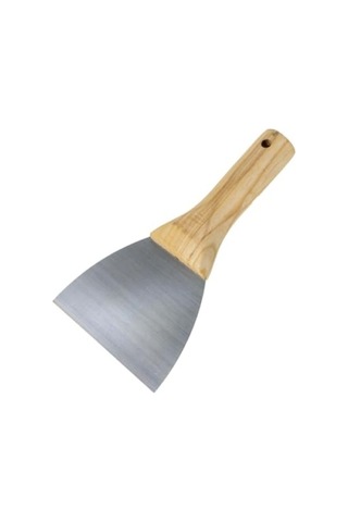 6 Cm Ağaç Saplı Macun Ispatulası 001 Siyah