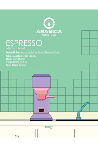Filtre Kahve 100g Öğütülmüş Kahve Taze Kavrulmuş Espresso