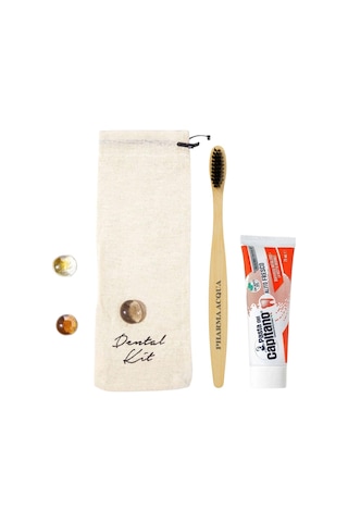Dental Kit -pharma Acqua Bambu Diş Fırçası + Pasta Del Capitano Fresh Breath Diş Macunu 75 Ml