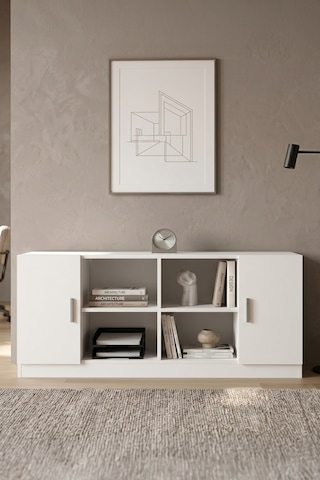 Yurudesign Vario F Ofis Kapaklı Kitaplık Dolap Beyaz VO6-W