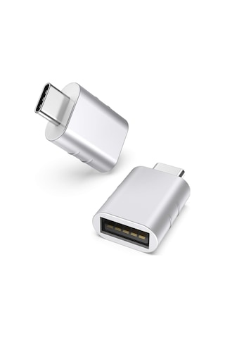 Usb-c To Usb 3.0 Adaptör 2 Li Set Kompakt Gümüş Dönüştürücü Yüksek Performanslı Pratik Seti