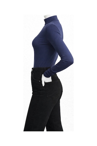 Belpa Sıla Sella Uzun Kollu Bisiklet Yaka Body 2'li Set Siyah - Beyaz