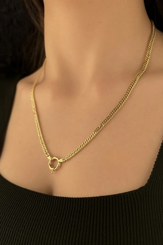 Fiyonk Kuyumculuk 14 Ayar Altın Sık Gurmet 4mm Kalınlık 001