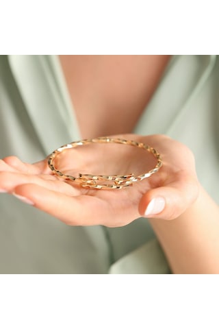 Altın Kaburga Kelepçe Iki Sıra Burgu Form N11.4808