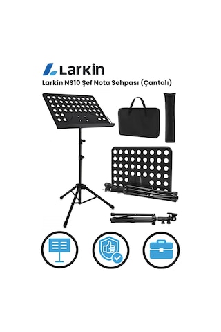 Larkin Ns10 Şef Tipi Nota Sehpası Katlanır Taşıma Çantalı