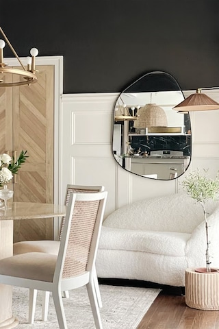 Fawdecor Amorphous Dekoratif Duvar Aynası Beyaz 110x152 Cm Beyaz