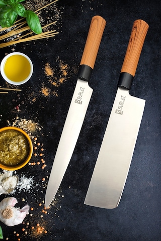 Japans Bıçak Seti 2 Parça Uzak Doğu Şef Bıçakları