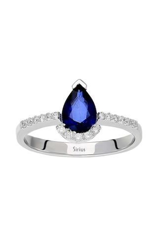 Sirius Pırlanta Ve Damla Safir Taşlı Yüzük 0862R0001