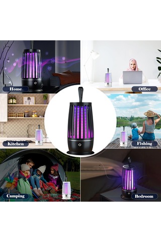 Geeroyoo Usb Sinek Öldürücü - Gece Lambalı Taşınabilir Elektrikli Sivrisinek Tuzağı, Ev Ve Kamp İçin