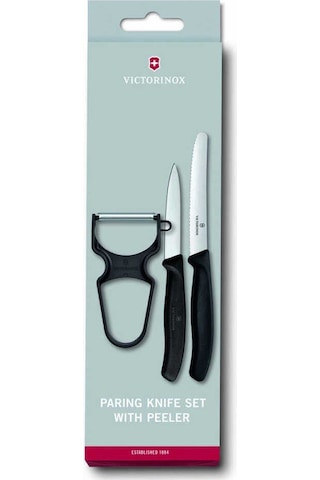 Victorinox Vt 6.7113.35 Swissclassic Üçlü Soyacak Ve Bıçak Seti Siyah