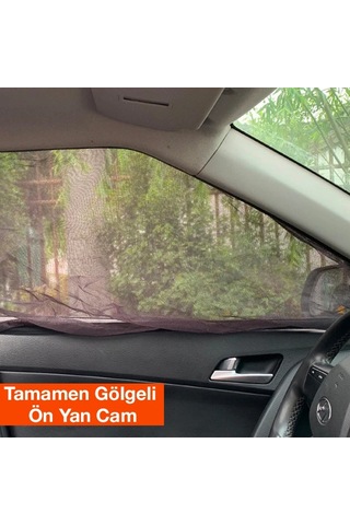 Ally Araba Yan Cam Perdesi Sineklik Araç Oto Güneşlik Örtü Perde Kılıf- 5775 Cn