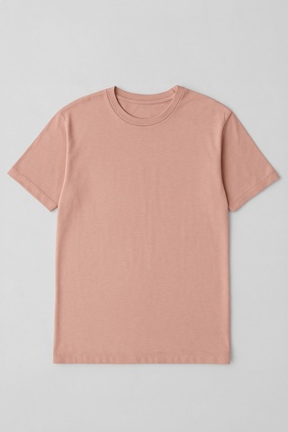Markapia Woman Kadın %100 Pamuk Basic T-shirt Somon