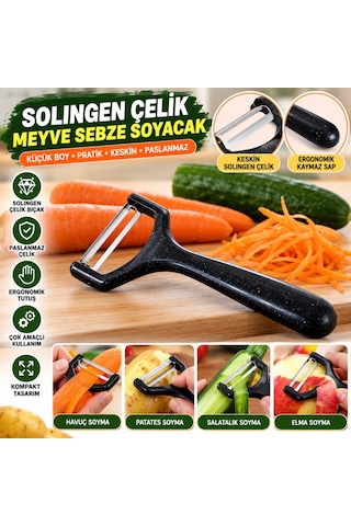 Çelik Küçük Boy Meyve Sebze Soyacak Keskin Paslanmaz Soyucu Aparat
