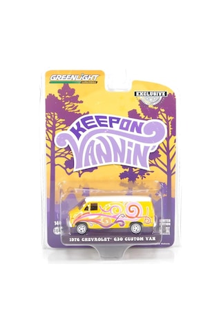 Greenlight 1976 Chevrolet G20 Custom Van 1/64 Model Araba