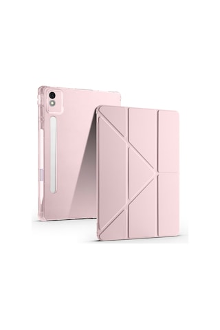 Lenovo Idea Tab Pro 12.7inç Tb-373fu Kılıf Kalem Bölmeli Trifolding Case Kılıf