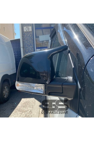 Fiat Doblo Batman Yarasa Ayna Kapağı Piona Black 2009 - 2022 Arası Kasalara Uyumlu 2 Adet D3 - D4