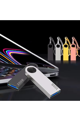 32gb Usb 2.0 Flash Bellek Metal Kasa Hızlı Depolama Taşınabilir