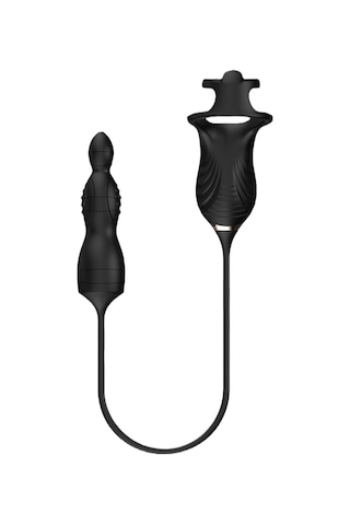 Carmine Titreşimli Masajlı Kumandalı Penis Halkalı Anal Plug