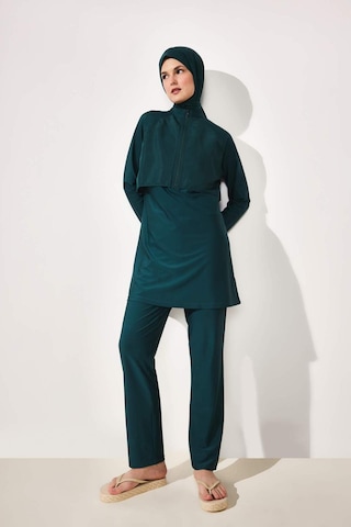 Defacto Regular Fıt 5li Koyu Yeşil Burkini Mayo G8897ax26smgn756 Yeşil-gn756