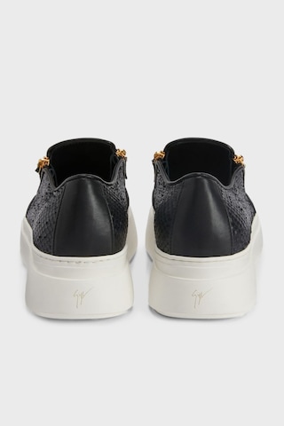 Giuseppe Zanotti Erkek Ayakkabı Eu40010-021 Siyah-beyaz Siyah-beyaz