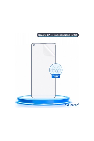 Realme X7 Uyumlu Ön Yüzey Nano Şeffaf Hidrojel Ekran Koruyucu 30970218