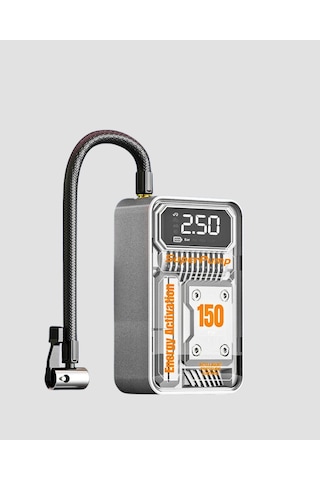 Taşınabilir Kablosuz Hava Pompası 150 Psı Güçlü Basınç Ve 6000mah Şarjlı