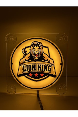 Ahmet Otomotiv Lion King Aslan Kral Cam Önü Logo Tabela 24volt