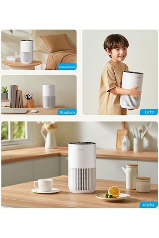 Mini Yatak Odası Hava Temizleyici,alexa Uygulama Kontrolü İle Hepa Filtreli