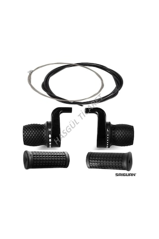 Hsgl Bisiklet Siyah 3x7 Noktalı vites kolu Ön Arka Attırıcı Set Ergonomik Bisiklet Vites Sistemleri Siyah