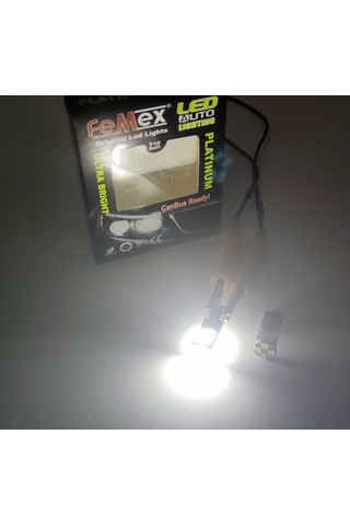 Femex  Platinum T10 3030 Chip 12Ledli 650 Lumen Beyaz Led Ampul Ak