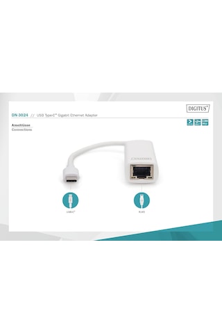 Digitus Dn-3024 Usb Type-c Gigabit Ethernet Adaptörü