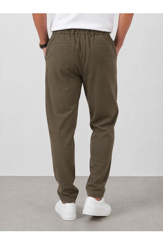 Classics Men Keten Erkek Beli Bağlamalı Casual Jogger Pantolon 7734 Sütlü Kahve