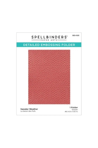 Spellbinders Monoline Sweater Weather Kabartma Klasörü Ses-025