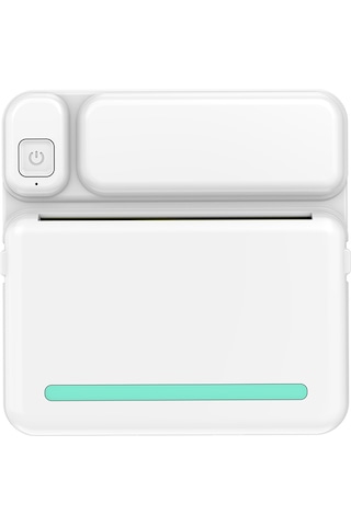 Skycity Öğrenci Hata Notu Yazıcı - Mini Taşınabilir Bluetooth Termal Yazıcı, 200dpı, 1200mah Pil, Etiket/fotoğraf Yazdırma, Mavi C19 1 Kağıtlı