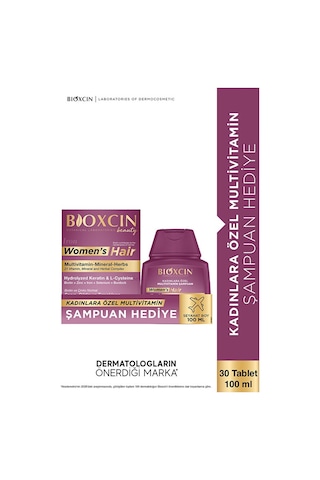 Bioxcin Women Hair 30 Tablet - 100 Ml Şampuan Hediyeli