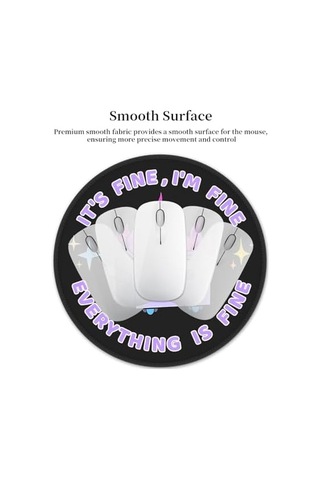 220x2mm Masa Üstü Komik Mouse Pad, Kadınlar İçin Sevimli Ofis Dekorasyonu, Kaymaz Kauçuk Tabanlı Küçük Mouse Pad, Bu İyi