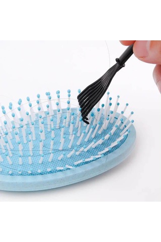 Koodmax Tarak Temizleyici Saç Fırçası Temizleyici Plastik Tırmık Siyah