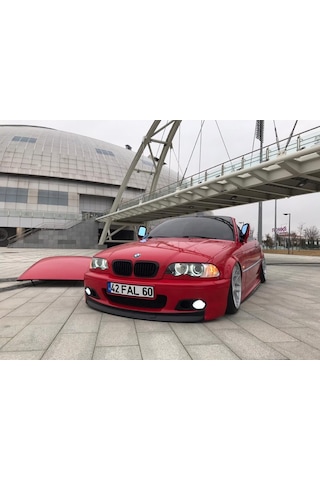 Bmw E46 Ön Tampon Eki Lip - Plastik - Parlak Siyah
