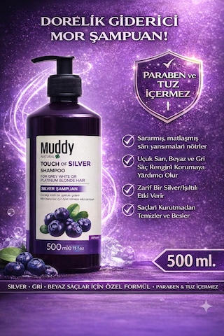 Muddy Touch Of Silver Shampoo 500 ML