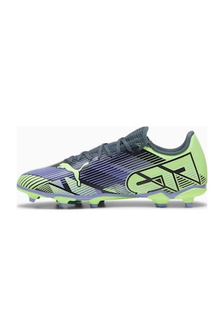 Puma Future Fg/ag Erkek Krampon Geniş Kalıp Dynamic Motion Çim Halı Saha Gri - Yeşil