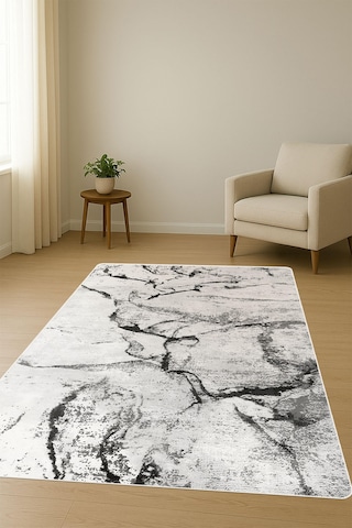 Modern Desenli Dijital Baskı Kaymaz Taban Halı H1033 Renkli