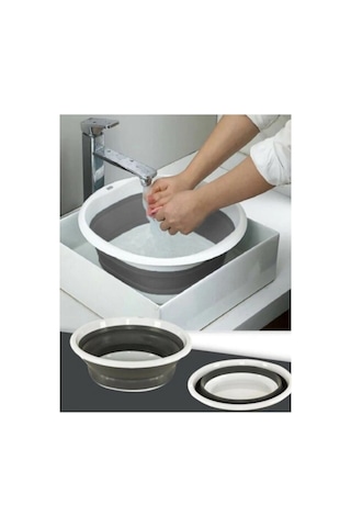 10 Litre Katlanır Badya Leğen Akordiyon Katlanabilir Badya