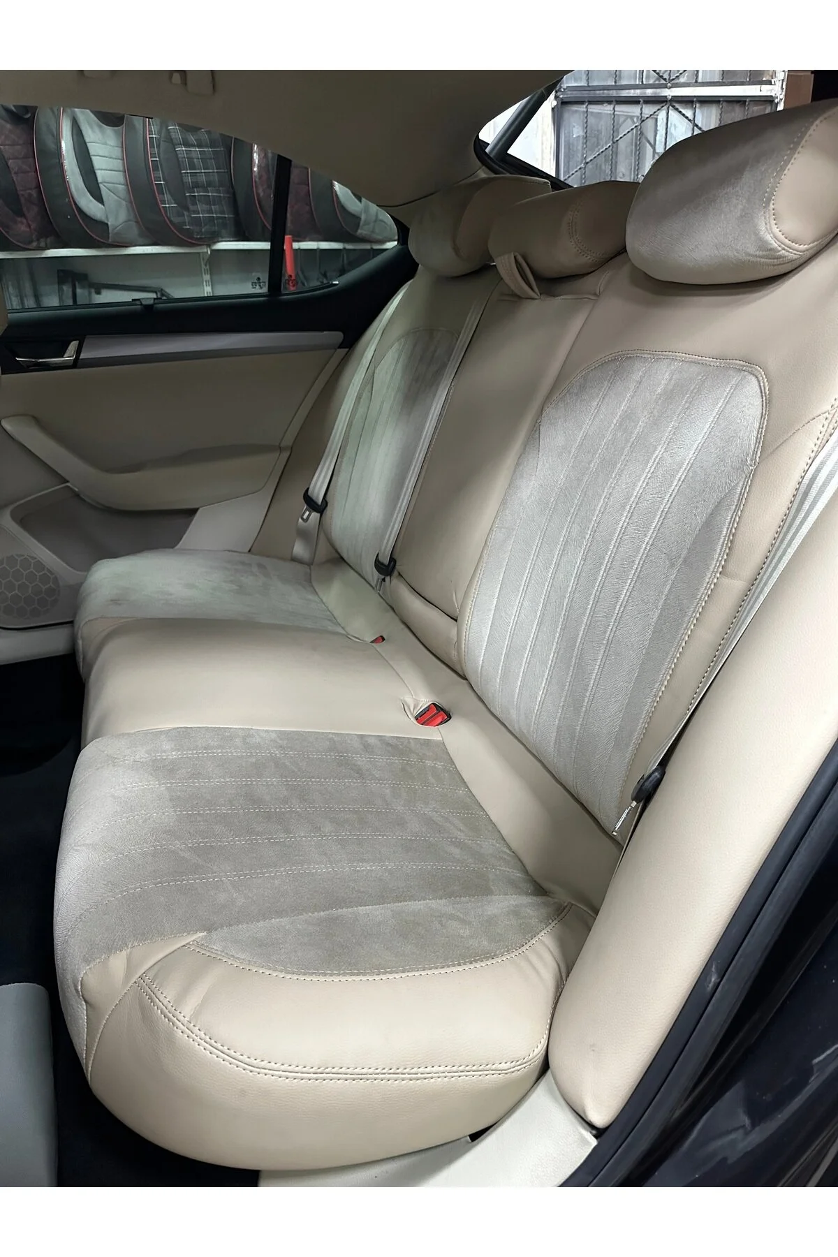 Skoda Superb Araca Özel Koltuk Kılıfı Bej
