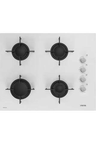 Altus ALA 322 W Turbo - ALA 159 GWH - ALA 535 HW Beyaz Cam Ankastre Set + Çelik Kettle