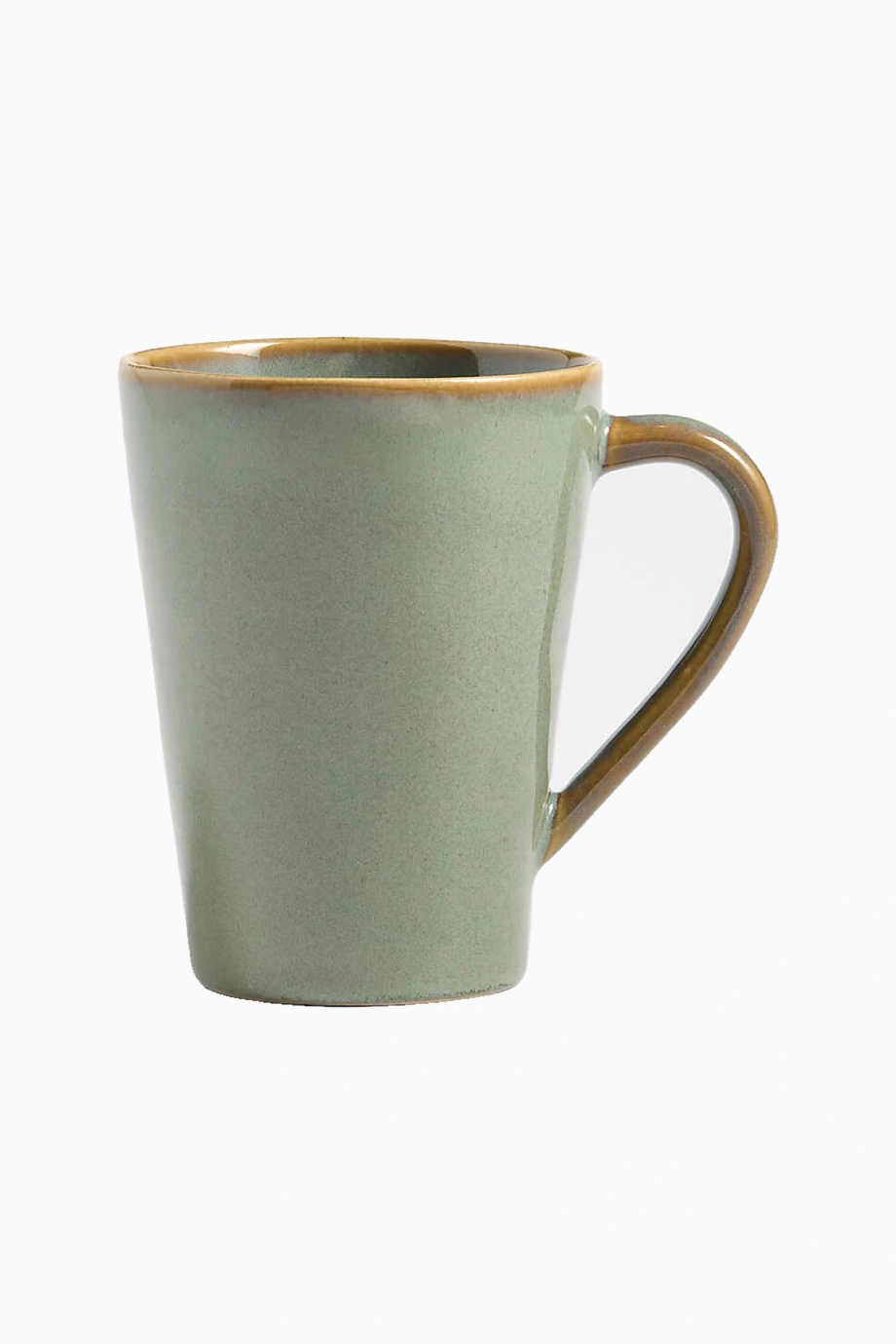 Marin Adaçayı Yeşili El Yapımı Stoneware Seramik Kupa 350 Ml Yeşil