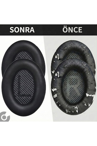 Bose Qc2 Pedi Qc25 Ae2 Ae2i Ae2w Qc2 Qc15 Qc35 Qc35ii Uyumlu Yumuşak Kulaklık Sünger Yastığı Pedi Siyah Gri