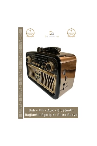 Radyo Everton Rt552 Bluetooth Nostalji Retro Usb Güçlü Şarjlı Radyo Mp3 Player Müzik Kutusu